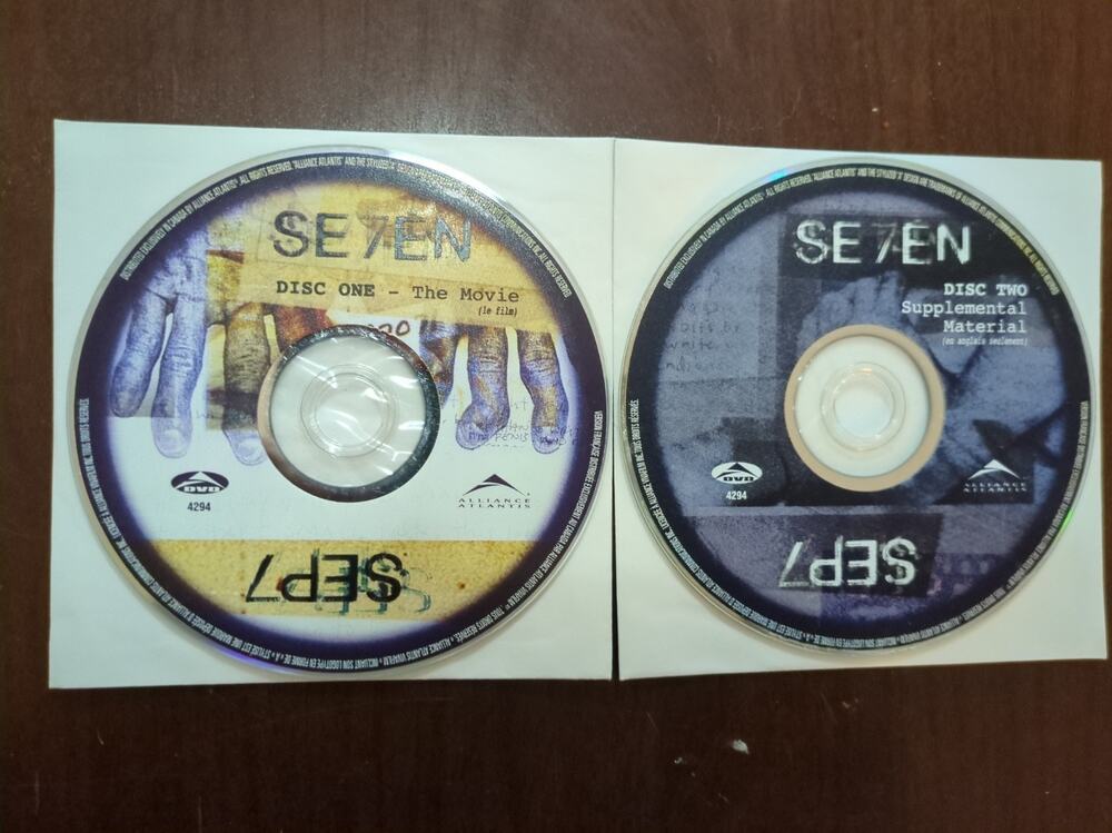 SEVEN (DVD, 2000) 2-DISC SET disc only